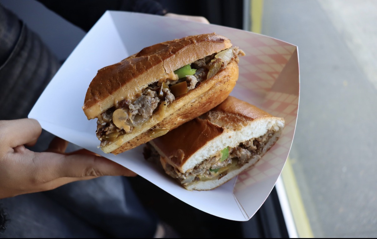 Philly-style cheesesteak sandwich at Markhor Gourmet in Bellmore, NY